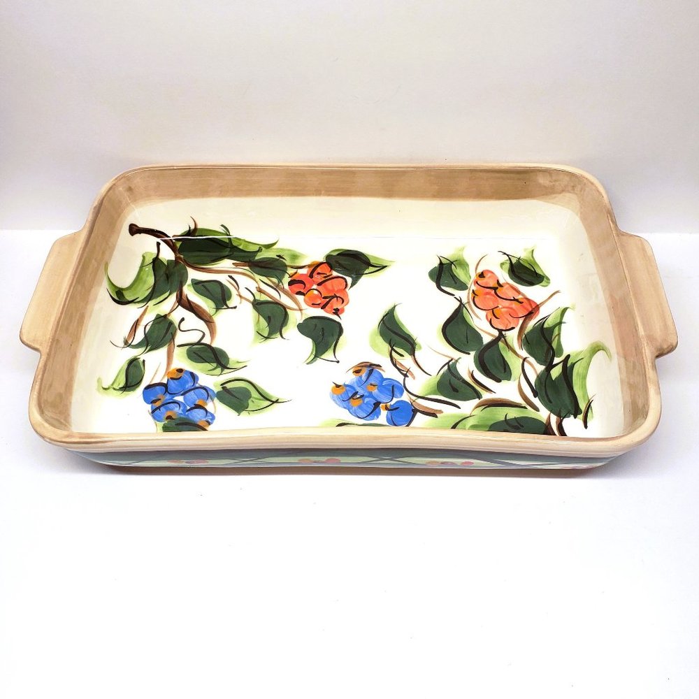 Vintage Gail Pittman 1997 Vivaldi Casserole Dish Southern Baking Serving Signed